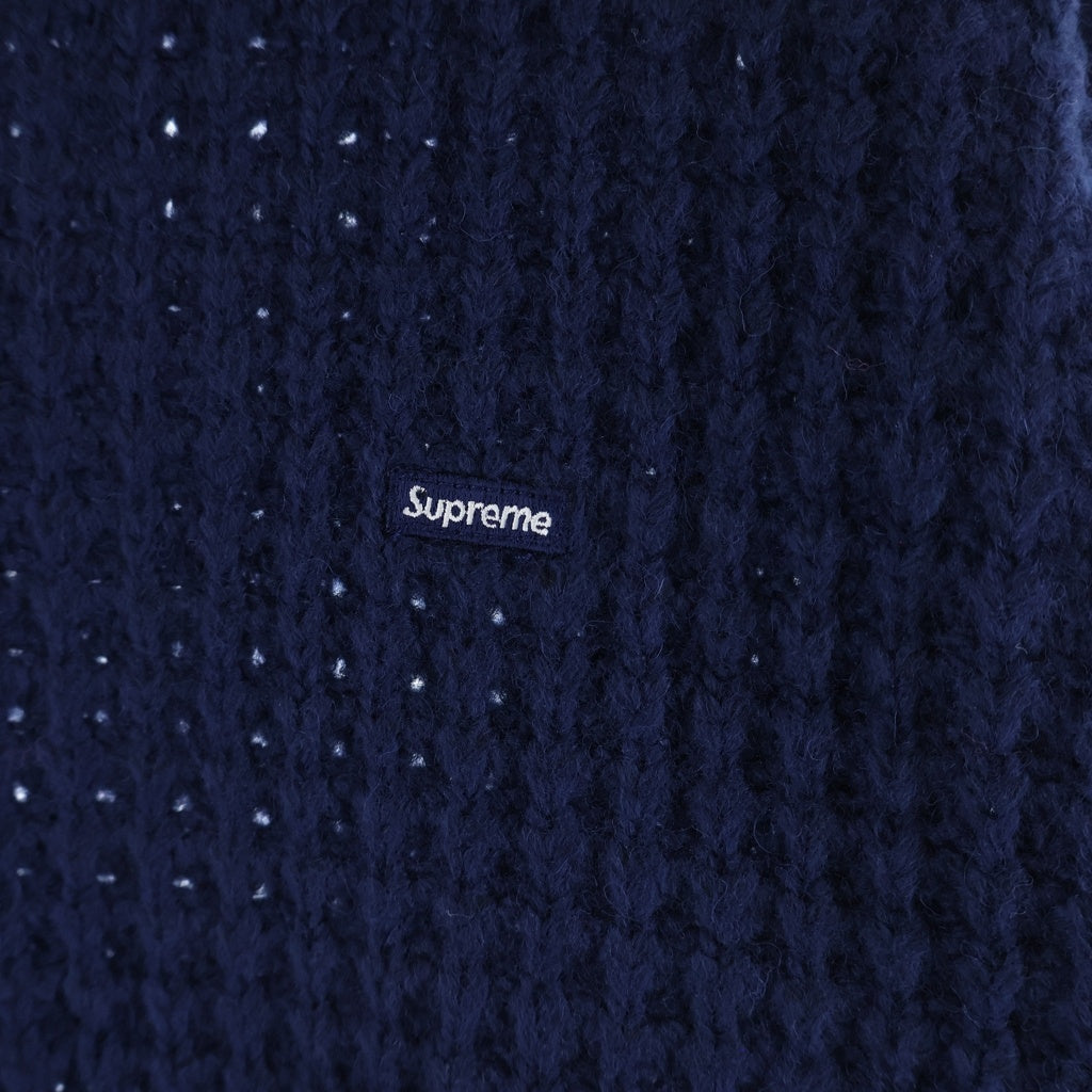 SUPREME(シュプリーム) 25AW Small Box Waffle Sweater スモールボックス ワッフル ニット セーター ネイビー