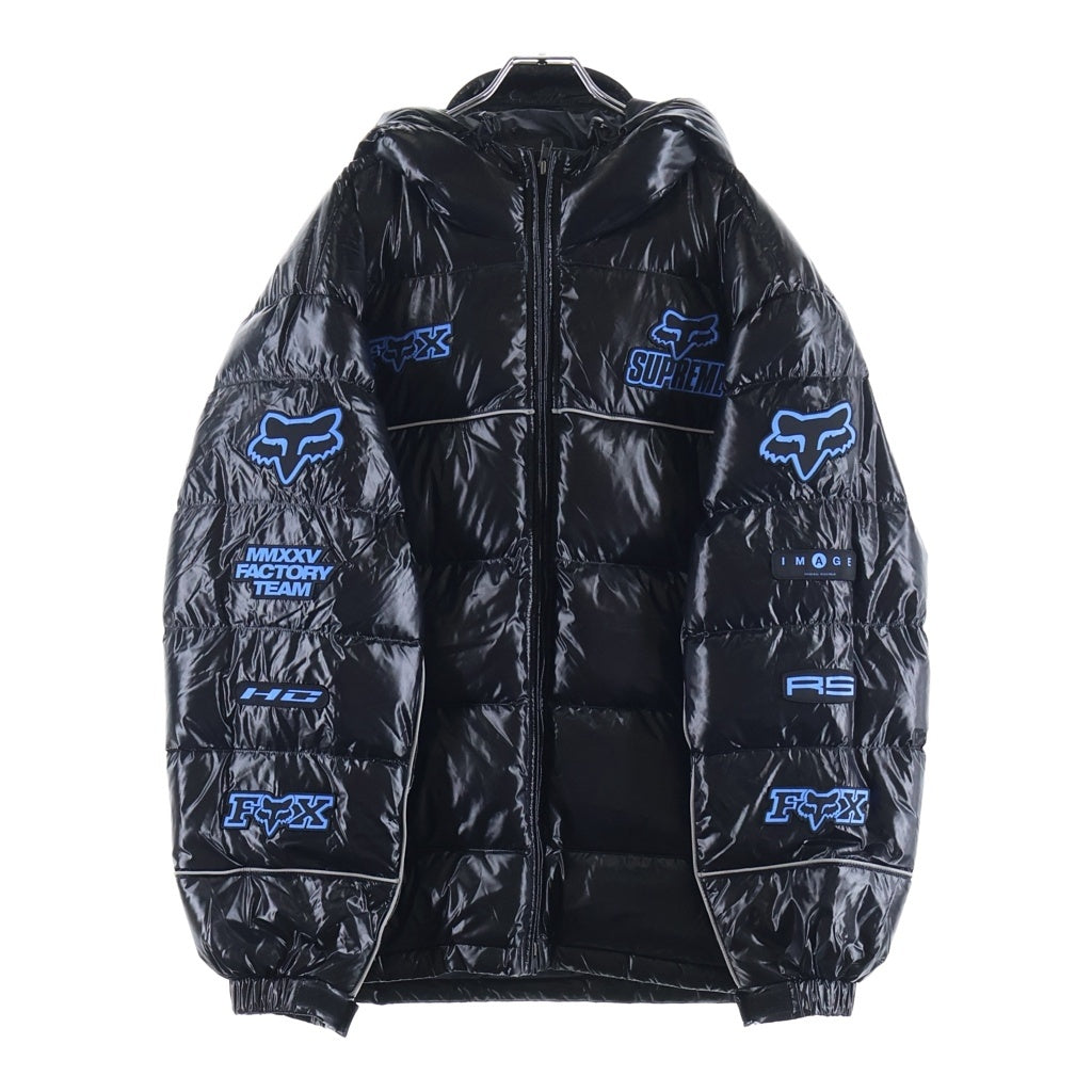 SUPREME(シュプリーム) 25AW ×Fox Racing Shiny Down Puffer Jacket フォックスレーシング シャイニーダウンパファージャケット ブラック