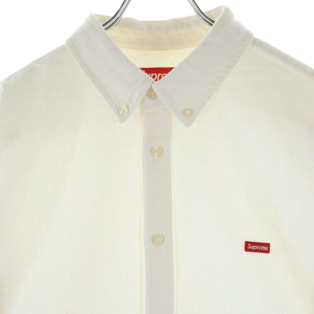 SUPREME(シュプリーム) 25AW Small Box Denim Shirt スモール ボックスロゴ デニム 長袖シャツ ホワイト