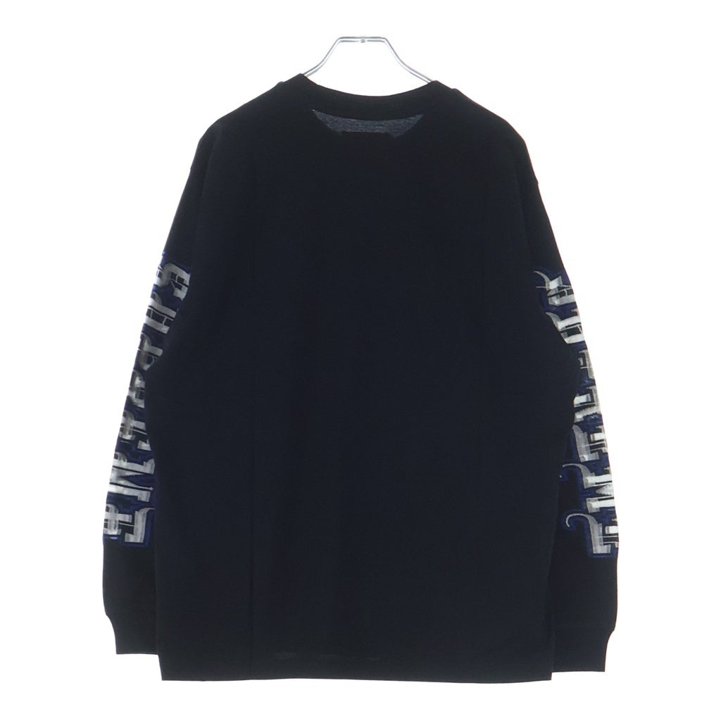 SUPREME(シュプリーム) 25AW Intarsia Sleeve L/S Top インターシャスリーブ 長袖Tシャツカットソー ブラック