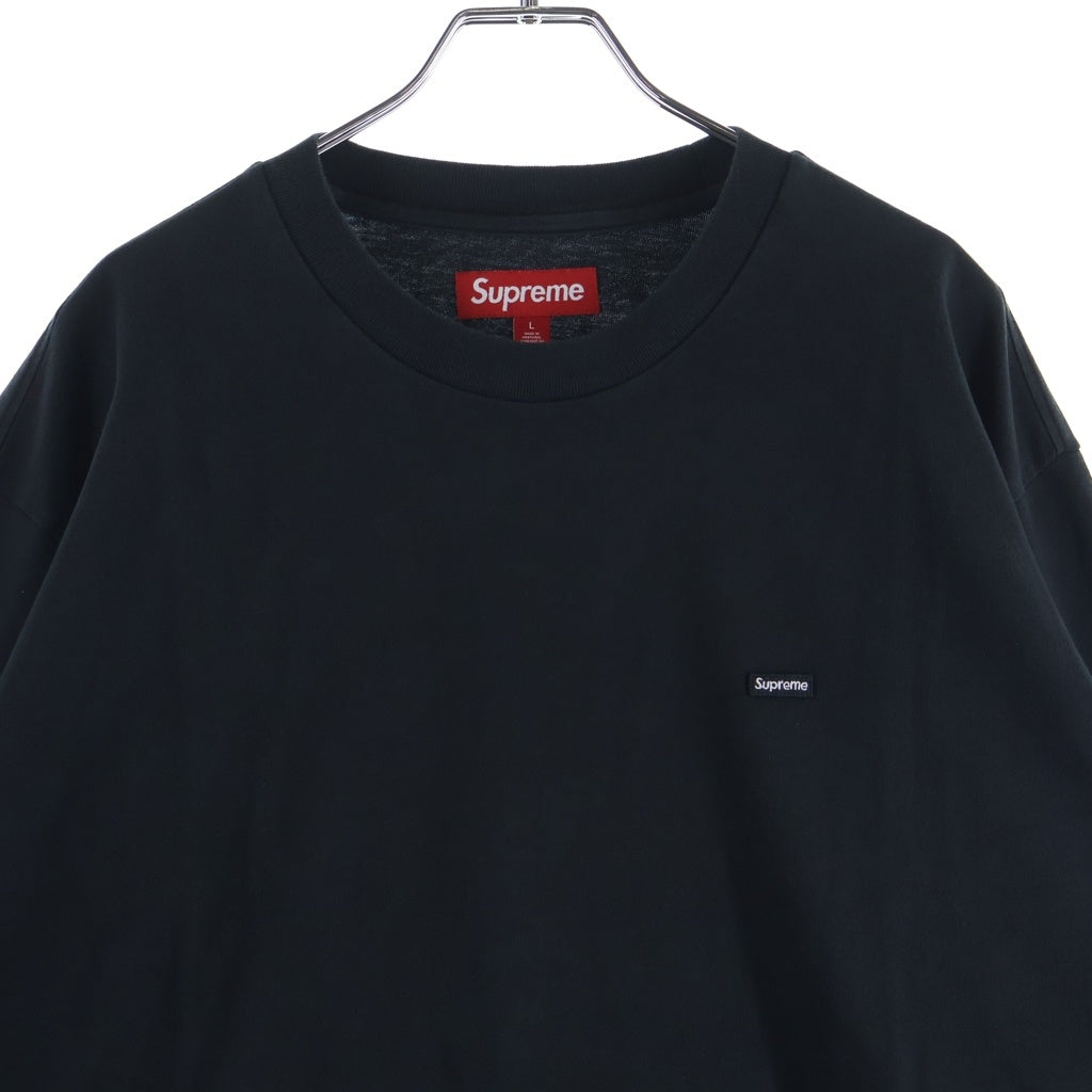SUPREME(シュプリーム) 25AW Small Box L/S Tee スモールボックスロゴプリントクルーネック長袖Tシャツカットソー ブラック