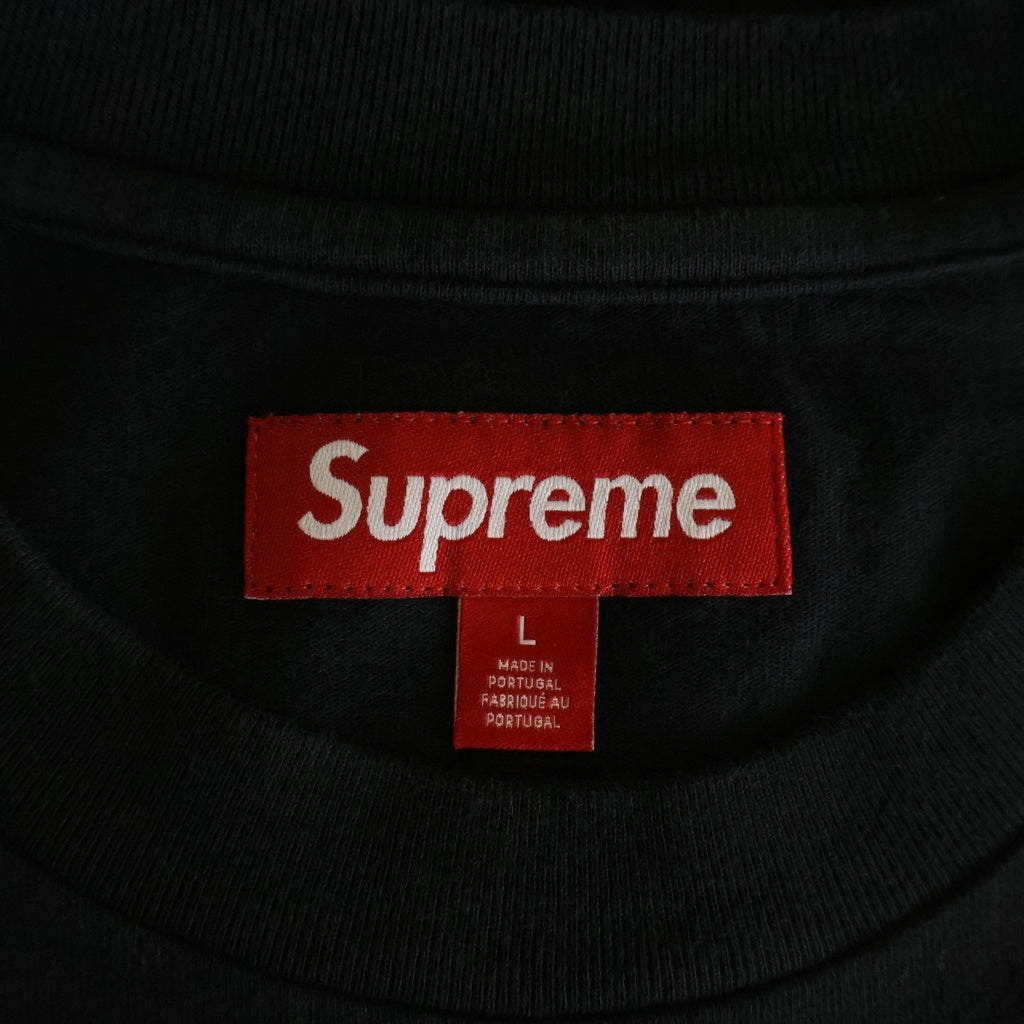 SUPREME(シュプリーム) 25AW Small Box L/S Tee スモールボックスロゴプリントクルーネック長袖Tシャツカットソー ブラック