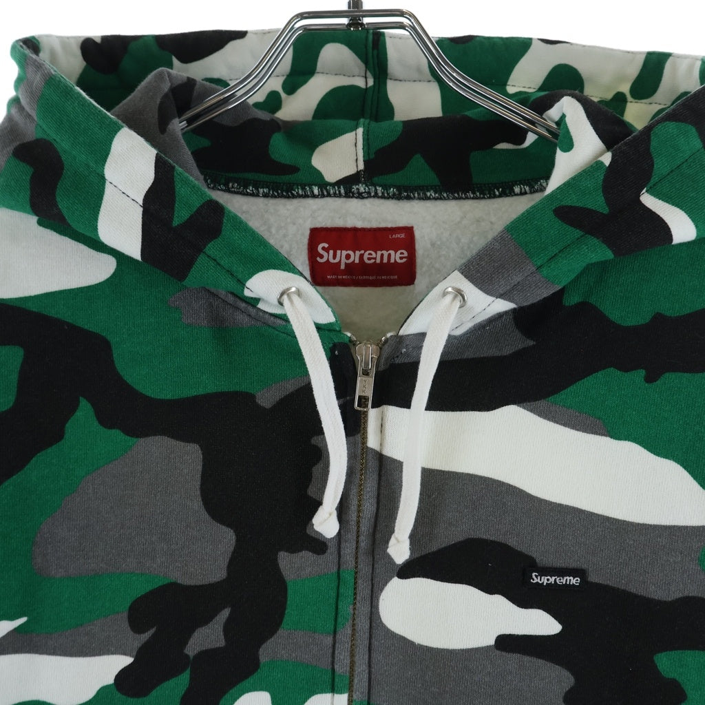 SUPREME(シュプリーム) 25AW Small Box Zip Up Hooded Sweatshirt スモールボックスロゴ ジップアップパーカー グリーンカモ