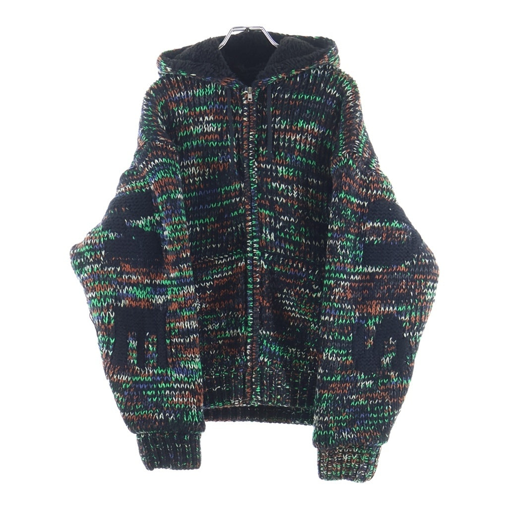 SUPREME シュプリーム 25AW Faux Shearling Lined Zip Up Hooded Sweater フェイクシアリングラインド ジップアップフーディーセーター ブラック/マルチ SUPREME(シュプリーム) 25AW Faux Shearling Lined Zip Up Hooded