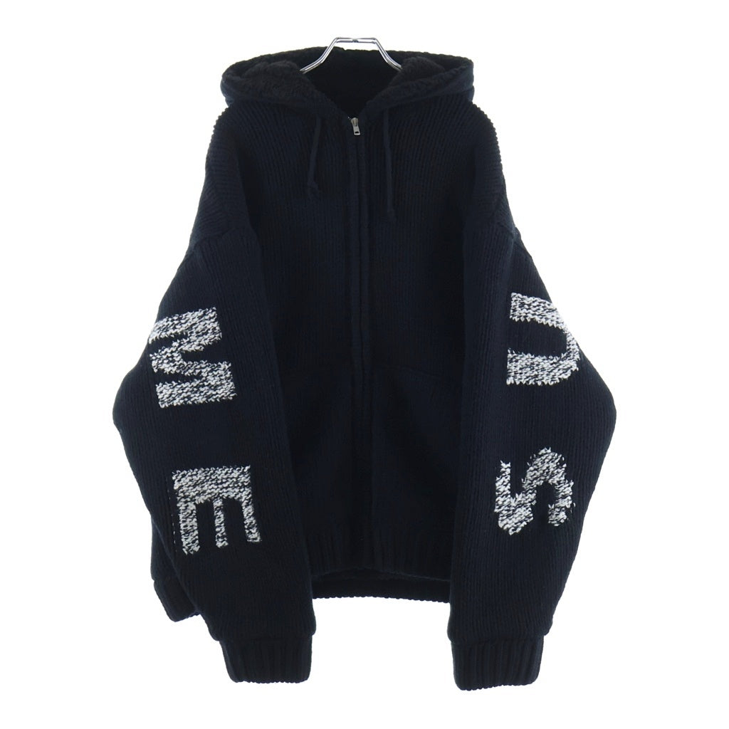 SUPREME(シュプリーム) 25AW Faux Shearling Lined Zip Up Hooded Sweater フェイクシアリングラインド ジップアップフーディーセーター ブラック