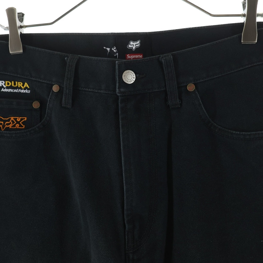 SUPREME(シュプリーム) 25AW ×Fox Racing Cordura Baggy Jean フォックスレーシング コーデュラバギージーンズ デニムパンツ ブラック