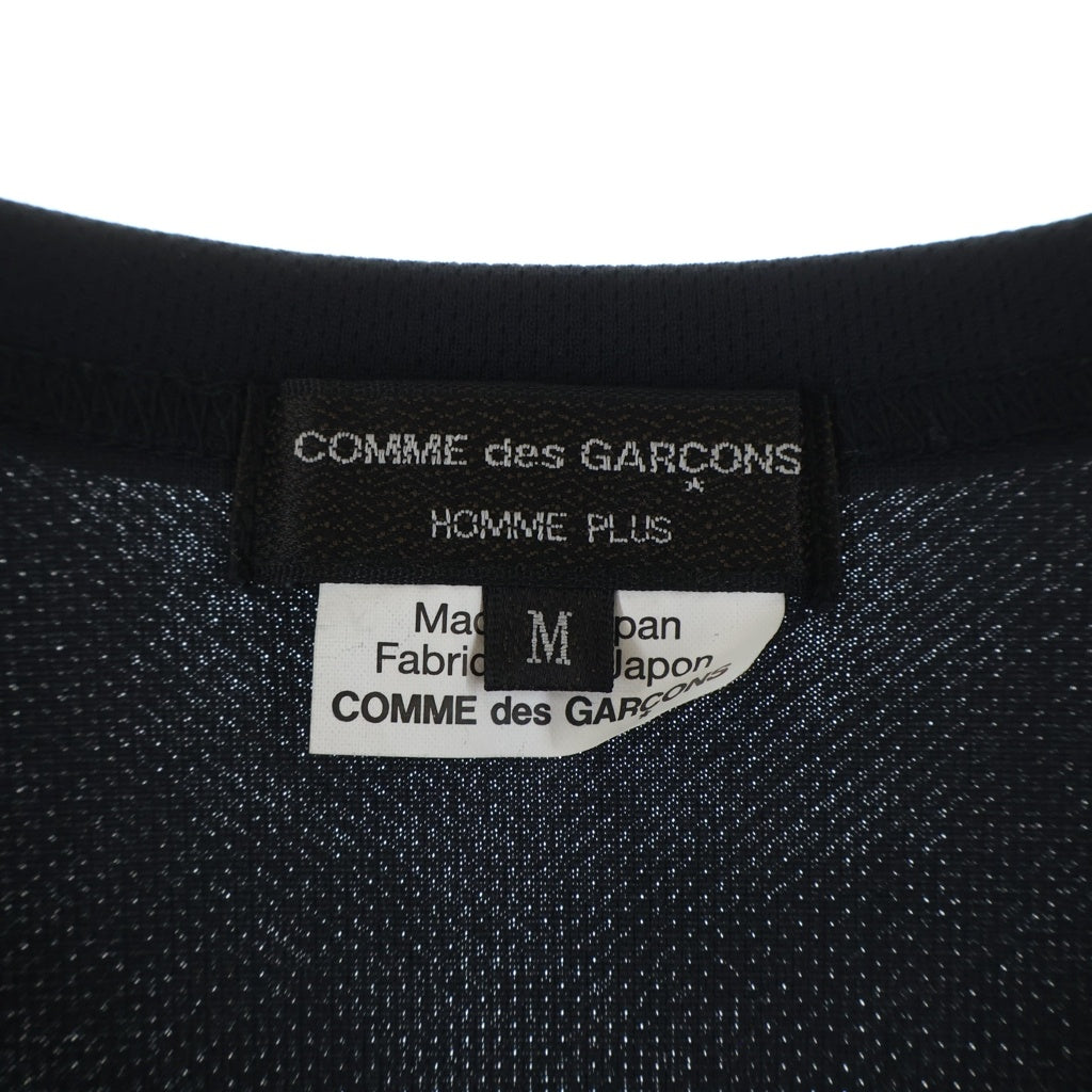 COMME des GARCONS HOMME PLUS(コムデギャルソンオムプリュス) 23AW グラフィックデザイン クルーネック 半袖Tシャツ カットソー ブラック PT-T016