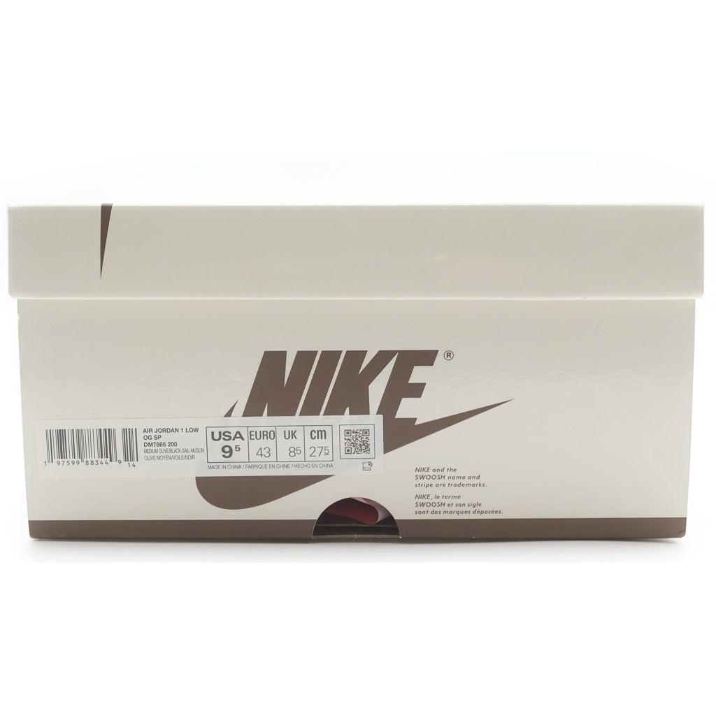NIKE(ナイキ) ×TRAVIS SCOTT AIR JORDAN 1 LOW OG SP REVERSE OLIVE DM7866-200 トラヴィススコット エアジョーダン 1リバースオリーブ ローカットスニーカー US9/27.5cm
