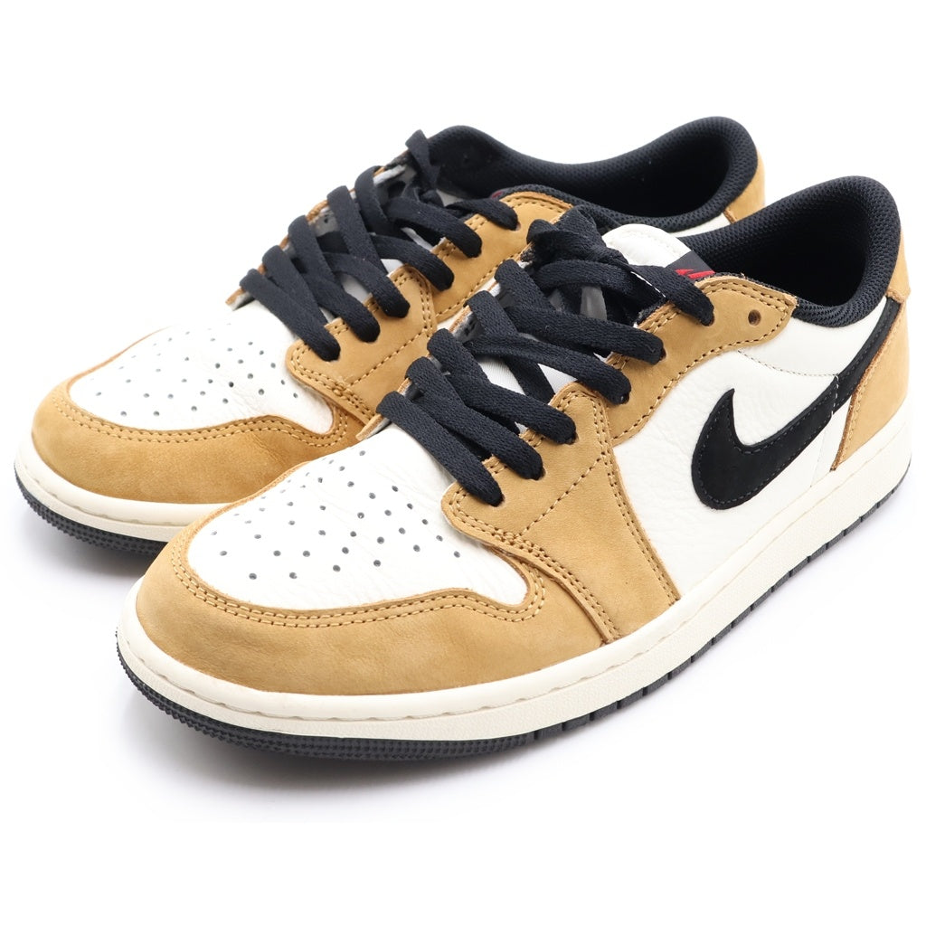 NIKE(ナイキ) AIR JORDAN 1 LOW OG ROOKIE OF THE YEAR SAIL AND GOLDEN HARVEST エア ジョーダン 1 ローカットスニーカー US9.5/27.5cm CZ0790-107