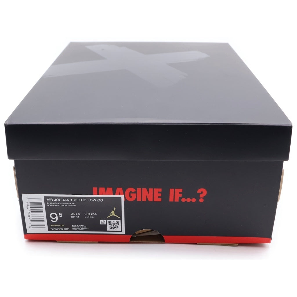 NIKE(ナイキ) AIR JORDAN 1 RETRO LOW OG BANNED IW6276-001 エアジョーダン1 レトロ ローカットスニーカー レッド/ブラック US9.5/27.5cm