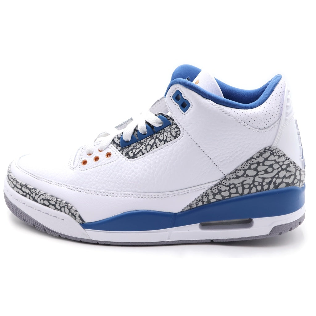 NIKE(ナイキ) AIR JORDAN 3 RETRO TRUE BLUE AND COPPER CT8532-148 エアジョーダン3 レトロ ローカットスニーカー ホワイト/ブルー US9/27cm