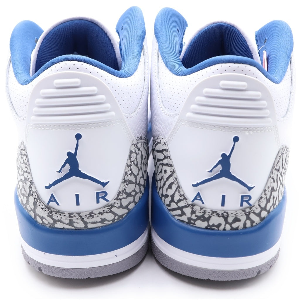 NIKE(ナイキ) AIR JORDAN 3 RETRO TRUE BLUE AND COPPER CT8532-148 エアジョーダン3 レトロ ローカットスニーカー ホワイト/ブルー US9/27cm