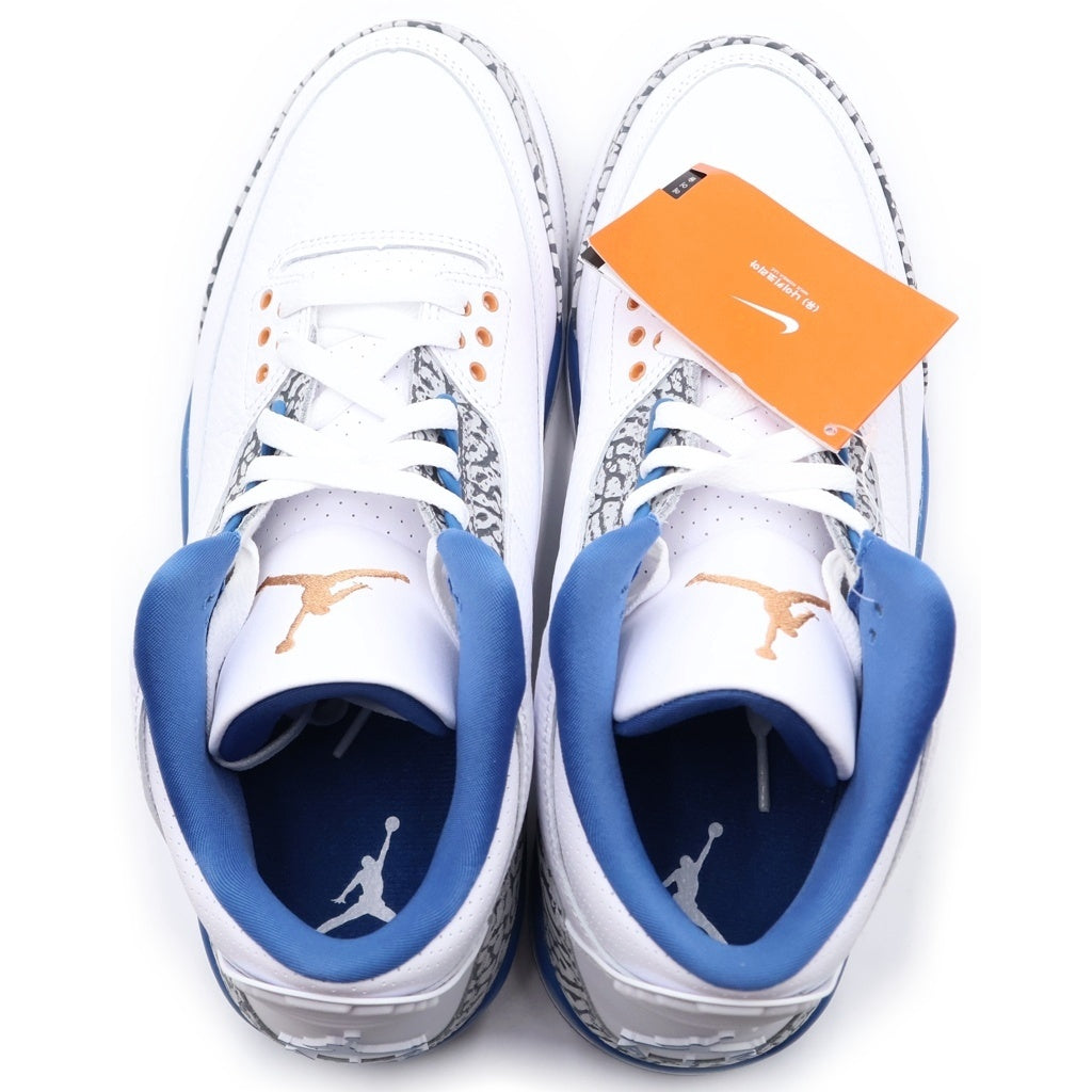 NIKE(ナイキ) AIR JORDAN 3 RETRO TRUE BLUE AND COPPER CT8532-148 エアジョーダン3 レトロ ローカットスニーカー ホワイト/ブルー US9/27cm