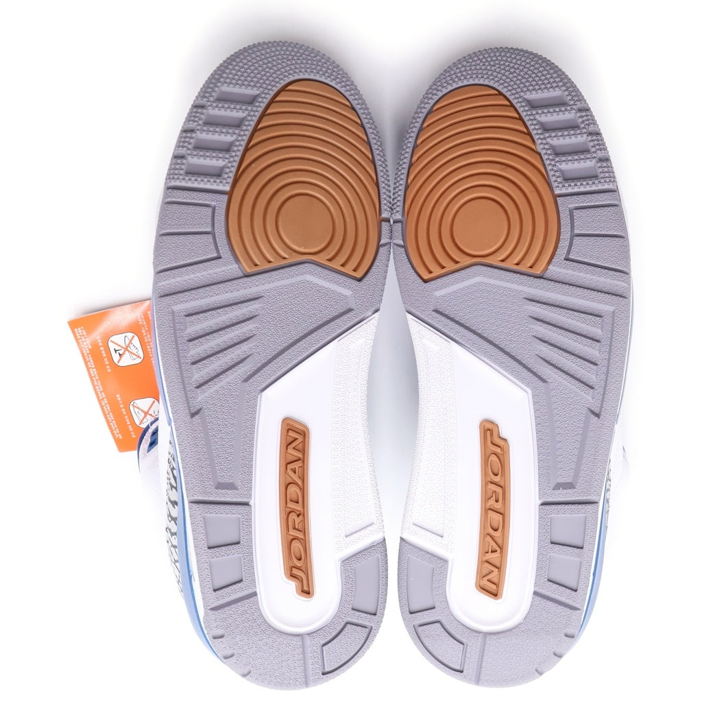 NIKE(ナイキ) AIR JORDAN 3 RETRO TRUE BLUE AND COPPER CT8532-148 エアジョーダン3 レトロ ローカットスニーカー ホワイト/ブルー US9/27cm