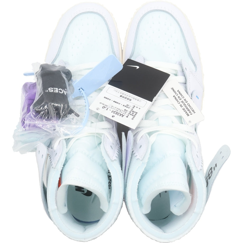 NIKE(ナイキ) ×V.A.A AIR JORDAN 1 RETRO HIGH OG ALASKA AA3834-100 エアジョーダン1 ヴァージルアブローアーカイブ アラスカ ハイカットスニーカー US10/28.0cm ホワイト