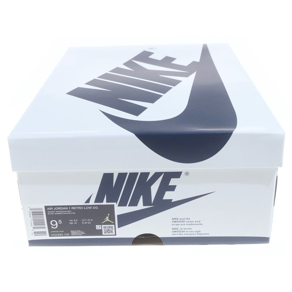 NIKE(ナイキ) AIR JORDAN 1 RETRO LOW OG HOWARD/GYM RED AND MIDNIGHT NAVY HQ2993-100 エアジョーダン1 レトロ ローカットスニーカー ネイビー/レッド US9.5/27.5cm