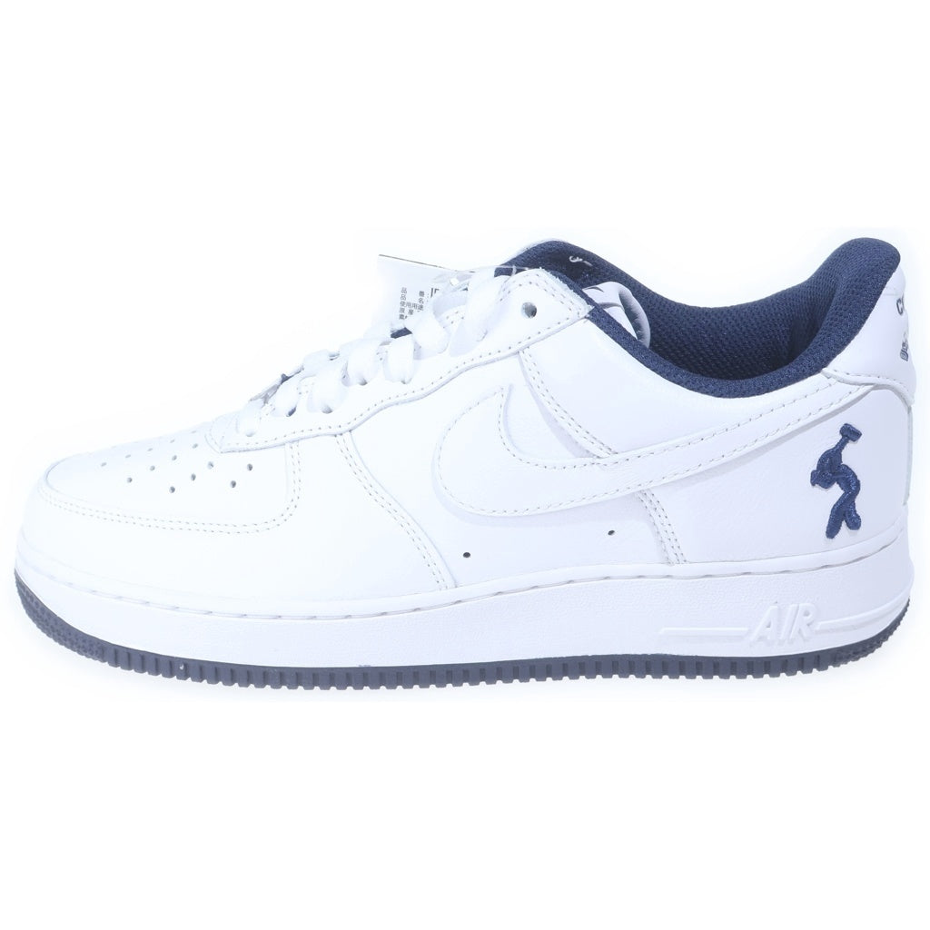 NIKE(ナイキ) ×LIL YACHTY US FORCE 1 LOW WHITE AND MIDNIGHT NAVY IB5720-100 リルヨッティ エアフォース1 ローカットスニーカー ホワイト US9/27cm