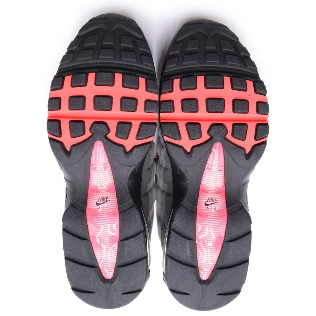 NIKE(ナイキ) AIR MAX 95 OG BIG BUBBLE MEDIUM ASH/SOLAR RED IM7410-001 エアマックス95 ビッグダブル ローカットスニーカー ピンク/グレー US9.5/27.5cm