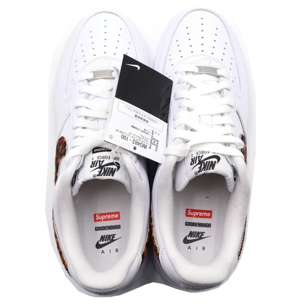 NIKE(ナイキ) ×GOODENOUGH ×SUPREME AIR FORCE 1 LOW LEOPARD グッドイナフ シュプリーム エアフォース1 レオパード ローカットスニーカー US9/27cm IM3483-100