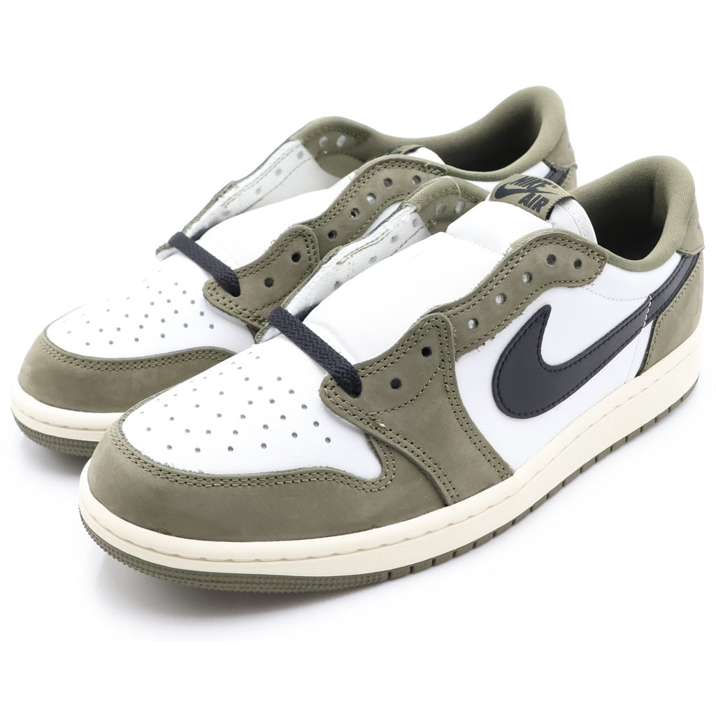NIKE(ナイキ) AIR JORDAN 1 LOW OG MEDIUM OLIVE HQ6998-200 エア ジョーダン 1 ミディアム オリーブ ローカットスニーカー ホワイト/カーキ US9.5/27.5cm