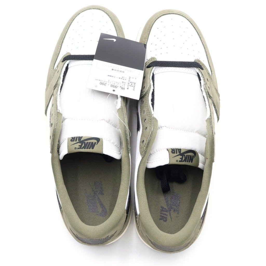 NIKE(ナイキ) AIR JORDAN 1 LOW OG MEDIUM OLIVE HQ6998-200 エア ジョーダン 1 ミディアム オリーブ ローカットスニーカー ホワイト/カーキ US9.5/27.5cm