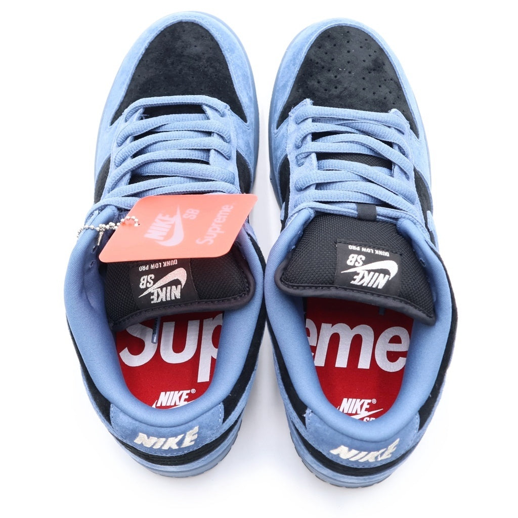 NIKE SB(ナイキエスビー) ×SUPREME DUNK LOW OCEAN FOG HQ8487-400 シュプリーム ダンク オーシャンフォグ 北米限定 ローカットスニーカー ブルー US9.5/27.5cm