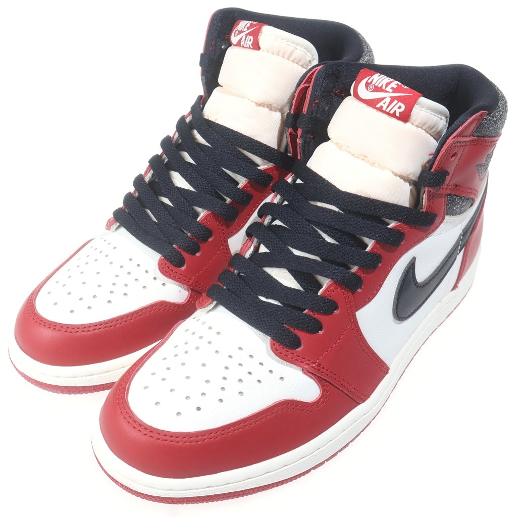 NIKE(ナイキ) AIR JORDAN 1 LOST & FOUND CHICAGO DZ5485-612 エアジョーダン1 ロスト ファウンド シカゴ ハイカットスニーカー ホワイト/レッド/ブラック US9/27cm