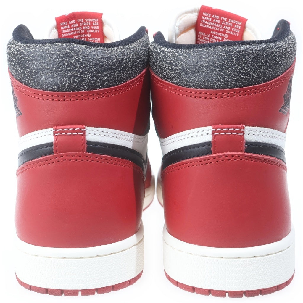 NIKE(ナイキ) AIR JORDAN 1 LOST & FOUND CHICAGO DZ5485-612 エアジョーダン1 ロスト ファウンド シカゴ ハイカットスニーカー ホワイト/レッド/ブラック US9/27cm