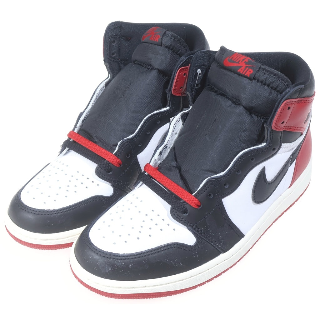 NIKE(ナイキ) AIR JORDAN 1 RETRO HIGH OG BLACK TOE REIMAGINED エアジョーダン1 ブラックトゥ つま黒 リイマジンド ハイカットスニーカー US9.5/27.5cm