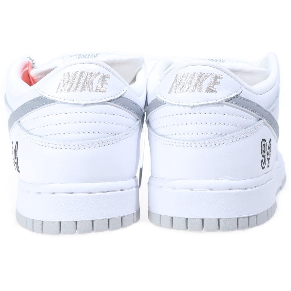 NIKE(ナイキ) ×SUPREME DUNK LOW OG QS REFLECTIVE GREY HQ8487-100 シュプリーム リフレクティブ ダンク ローカットスニーカー ホワイト/グレー US9.5/27.5cm