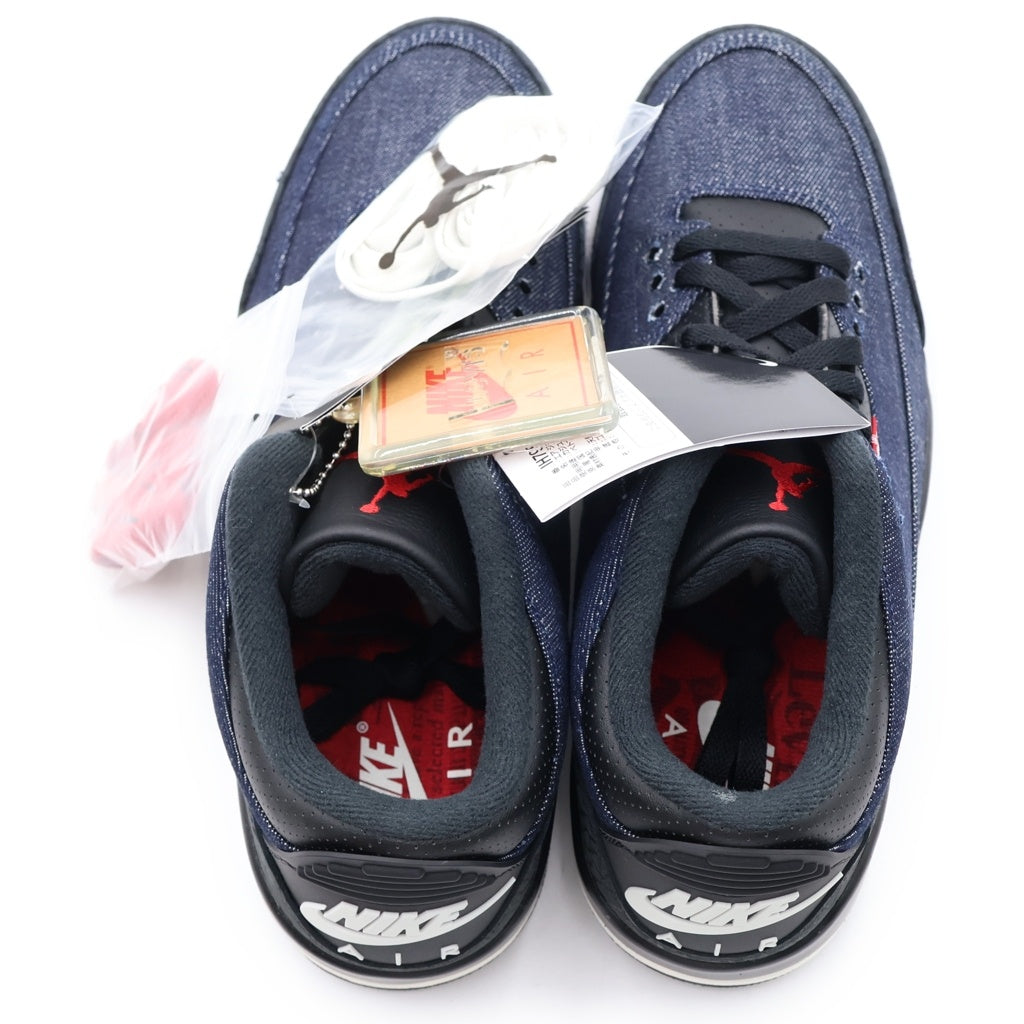 NIKE(ナイキ) ×Levi's AIR JORDAN 3 RTR LSC INDIGO SP IH7959-400 リーバイス エアジョーダン 3 デニム ハイカットスニーカー インディゴ US9.5/27.5cm