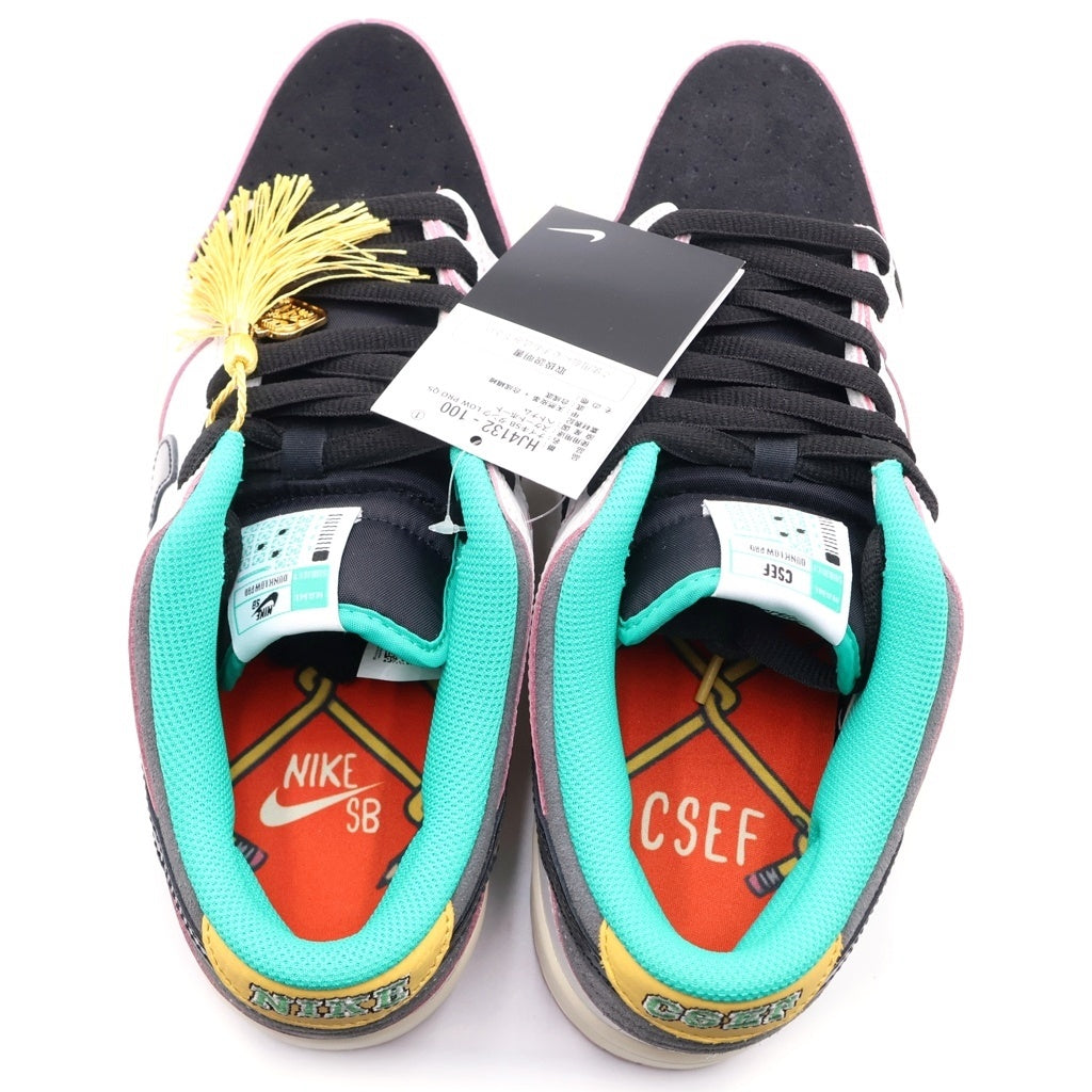 NIKE SB(ナイキエスビー) ×CSEF DUNK lOW PRO QS HJ4132-100 ダンク ローカットスニーカー ホワイト/ブラック US9.5/27.5cm