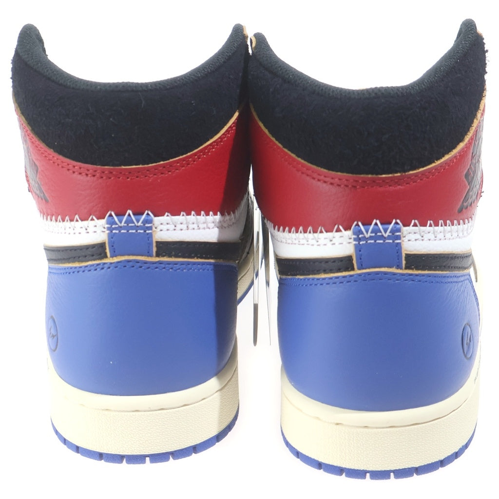 NIKE(ナイキ) ×FRAGMENT DESIGN ×UNION AIR JORDAN 1 HIGH OG フラグメントデザイン ユニオン エアージョーダン ハイカットスニーカー US9.5/27.5cm IO7847-002