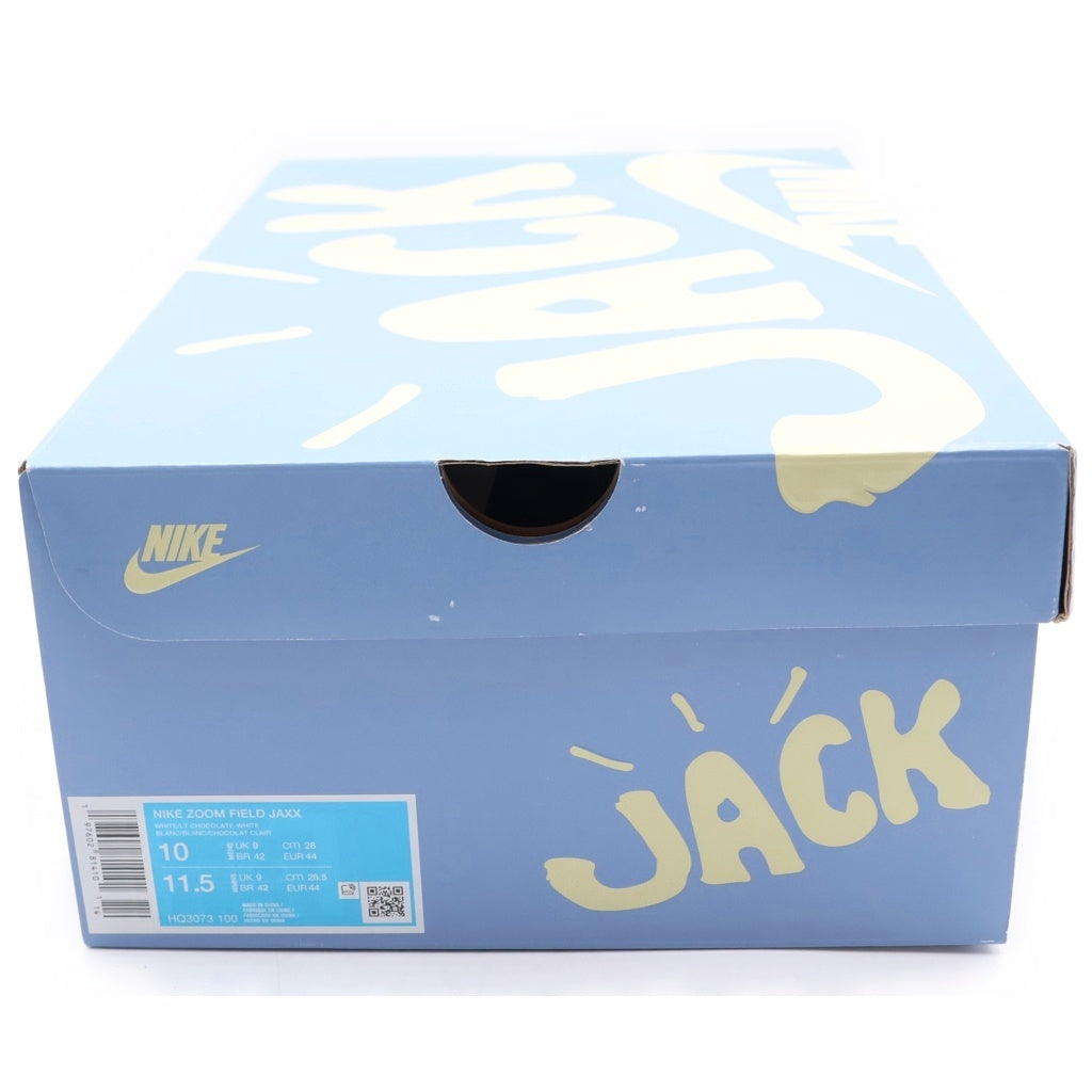 NIKE(ナイキ) ×TRAVIS SCOTT Zoom Field Jaxx HQ3073-100 トラヴィススコット ズームフィールドジャックス ローカットスニーカー ブラウン/ホワイト US10/28cm