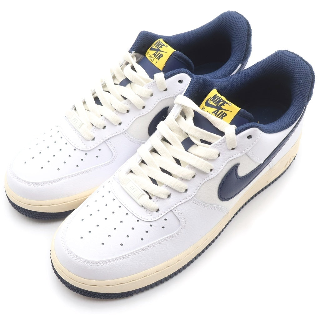 NIKE(ナイキ) AIR FORCE 1 LOW 07 LV8 MICHIGAN VARSITY JACKET DO5220-141 エアフォース1 ミシガンバーシティジャケット ローカットスニーカーホワイト/ネイビー US9/27cm