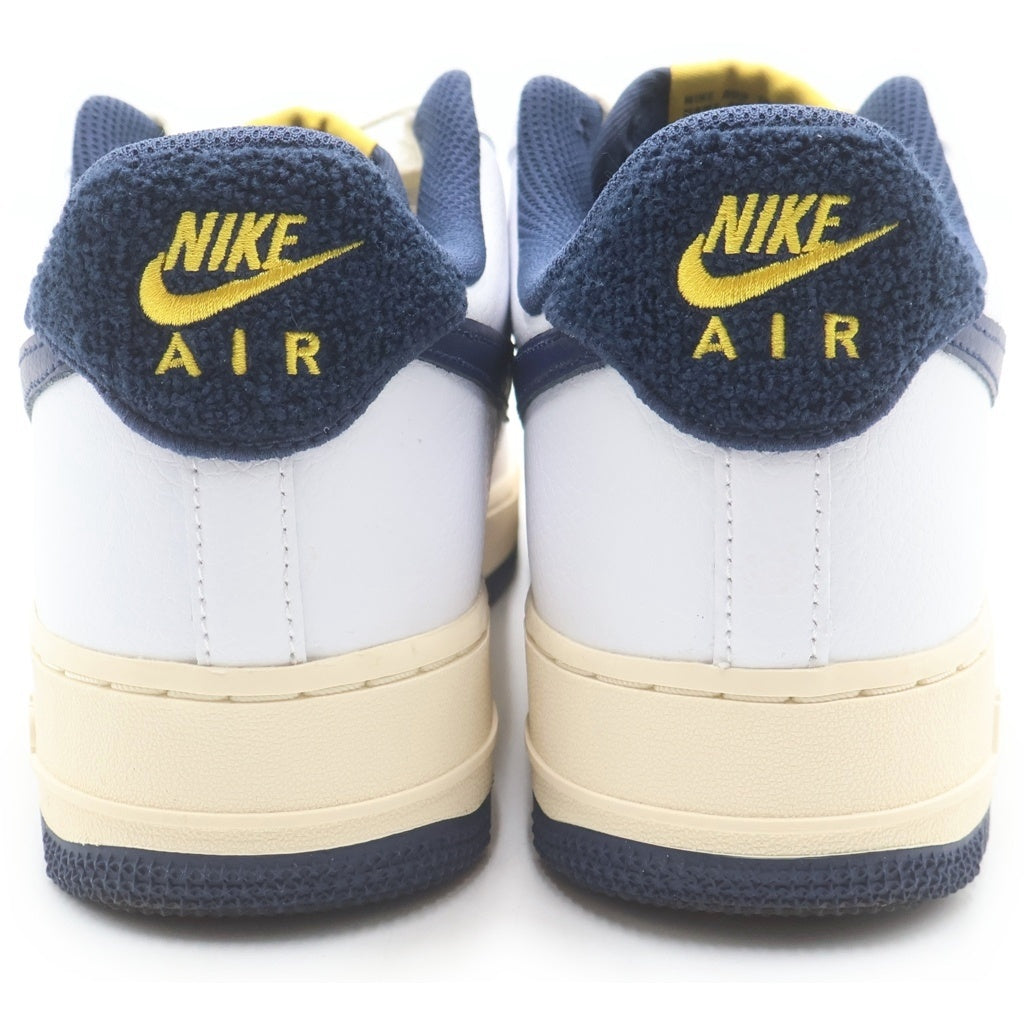 NIKE(ナイキ) AIR FORCE 1 LOW 07 LV8 MICHIGAN VARSITY JACKET DO5220-141 エアフォース1 ミシガンバーシティジャケット ローカットスニーカーホワイト/ネイビー US9/27cm