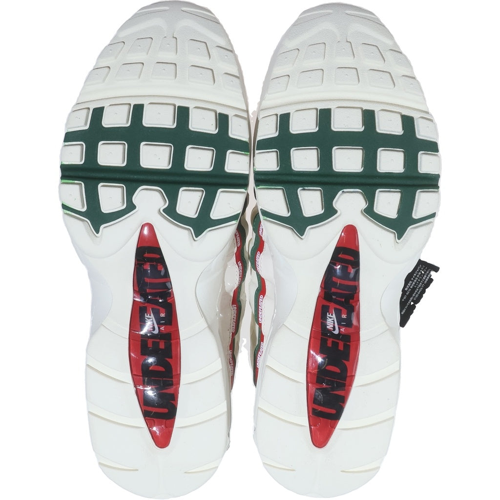NIKE(ナイキ) ×UNDEFEATED AIR MAX 95 SP SAIL IB4453-100 アンディフィーテッド エアマックス95 セイル ローカットスニーカー ホワイト/レッド/グリーン US10/28cm