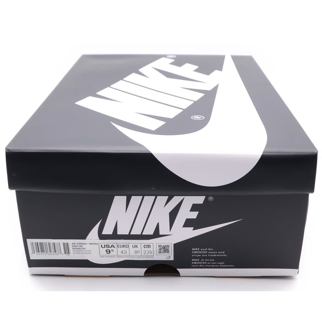 NIKE(ナイキ) AIR JORDAN 1 RETRO HIGH OG DZ5485-010 エアジョーダン1 レトロ ハイカットスニーカーブラック/ホワイト US9.5/27.5cm