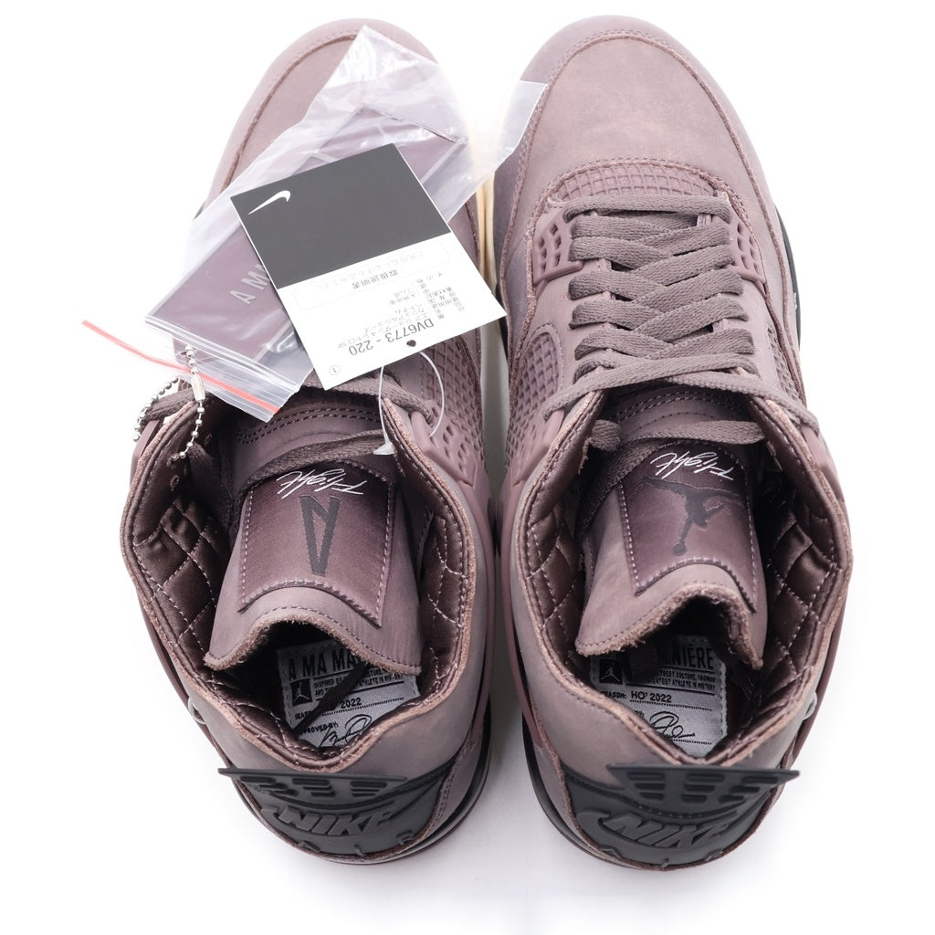 NIKE(ナイキ) ×A MA MANIERE AIR JORDAN 4 VIOLET ORE DV6773-220 アママニエール エアジョーダン4 バイオレットオレ ハイカットスニーカー ブラウン US9.5/27.5cm