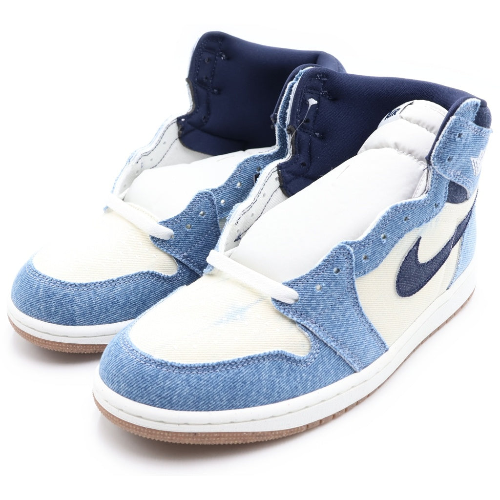NIKE(ナイキ) AIR JORDAN 1 RETRO HIGH OG DENIM FQ2947-100 エアジョーダン1 レトロ デニム ハイカットスニーカー インディゴ/ホワイト US9.5/27.5cm