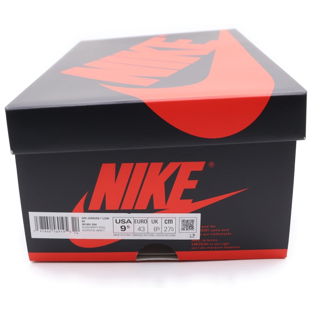 NIKE(ナイキ) AIR JORDAN 1 LOW 85 VARSITY ROYAL IB1981-004 バーシティ ロイヤル ローカットスニーカー ブラック/ブルー US9.5/27.5cm