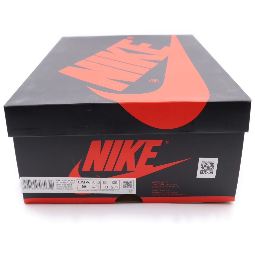 NIKE(ナイキ) AIR JORDAN 1 HIGH OG SP NEXT CHAPTER DV1748-601 エアジョーダン1 ハイ OG SP ネクストチャプター ハイカットスニーカー ホワイト/レッド US9/27cm