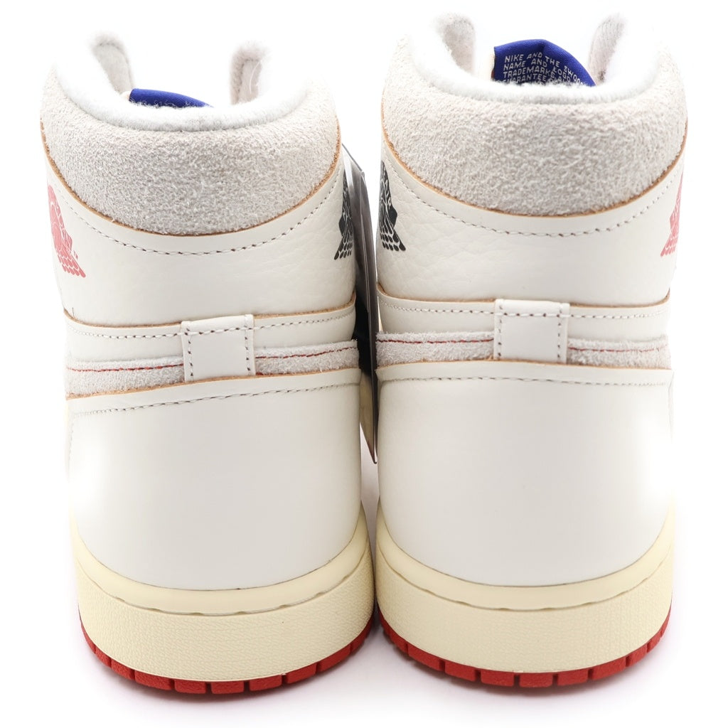 NIKE(ナイキ) WMNS AIR JORDAN 1 RETRO HIGH OG RARE/CINNABAR DB4612-100 ウィメンズ エアジョーダン1 レトロ ハイカットスニーカー ホワイト/レッド US11/28m レディース