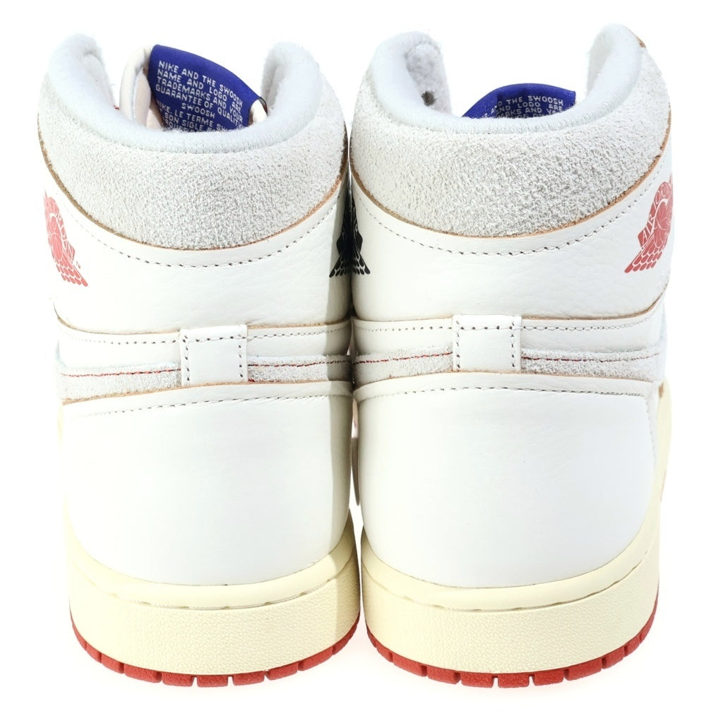 NIKE(ナイキ) WMNS AIR JORDAN 1 RETRO HIGH OG RARE/CINNABAR DB4612-100 ウィメンズ エアジョーダン1 レトロ ハイカットスニーカー ホワイト/レッド US11/28m レディース
