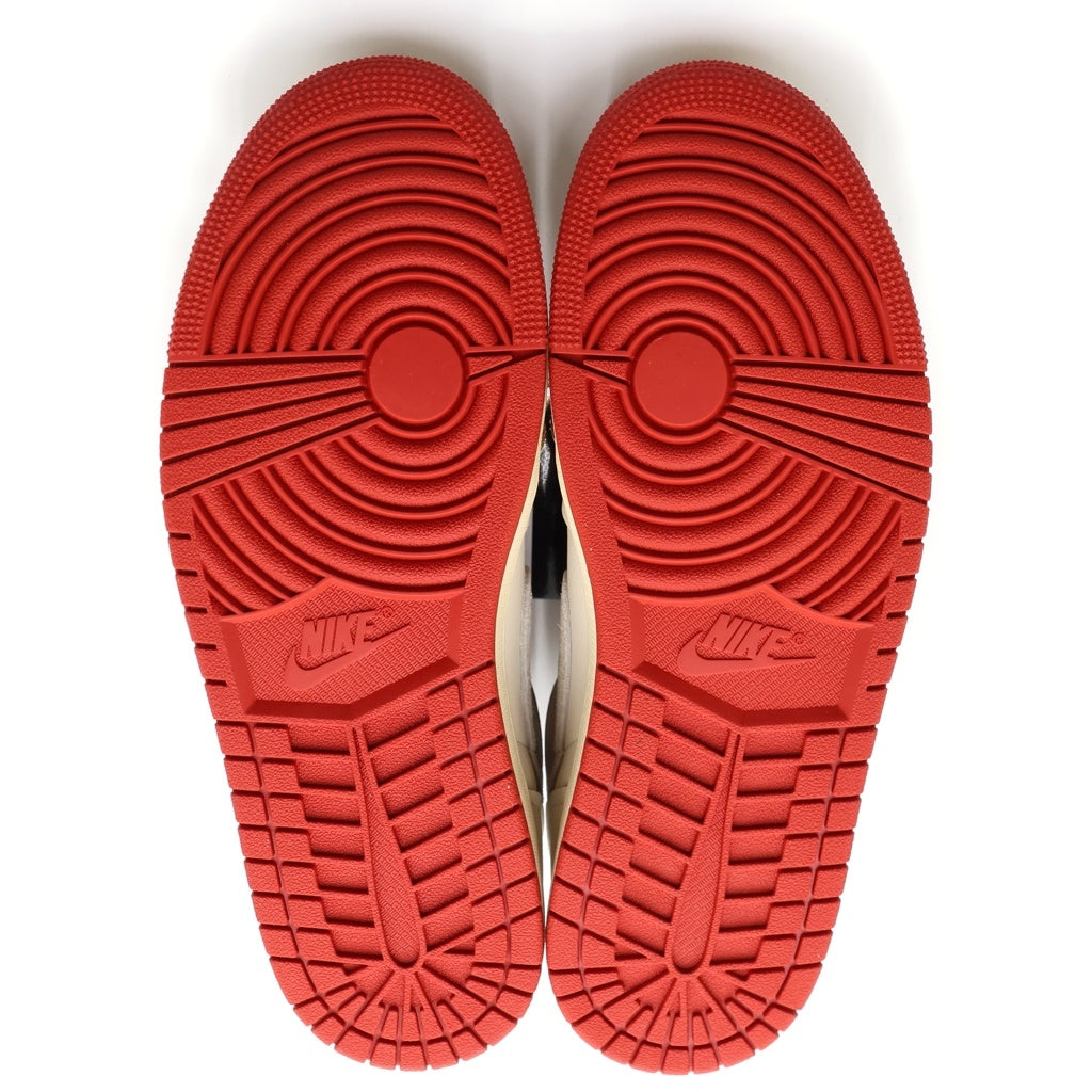 NIKE(ナイキ) WMNS AIR JORDAN 1 RETRO HIGH OG RARE/CINNABAR DB4612-100 ウィメンズ エアジョーダン1 レトロ ハイカットスニーカー ホワイト/レッド US11/28m レディース