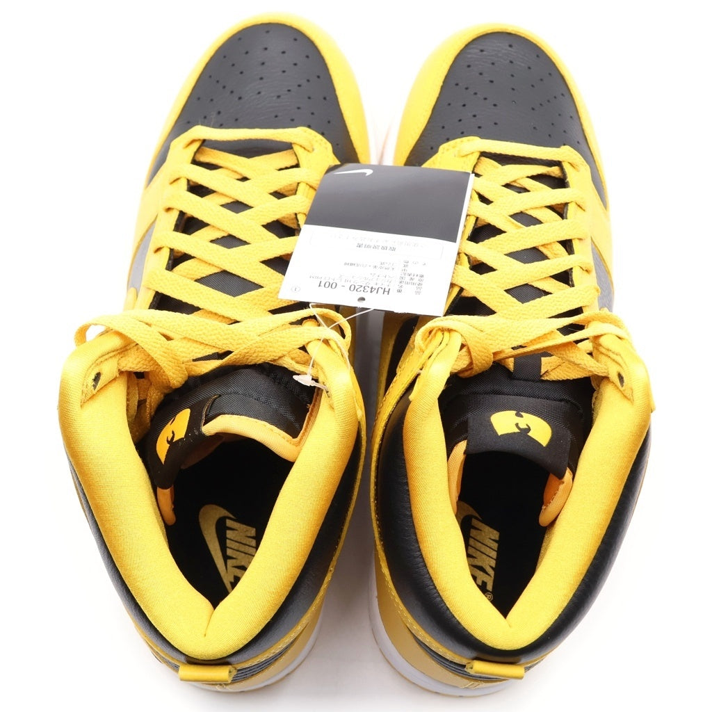 NIKE(ナイキ) ×Wu-Tang Clan DUNK HIGH HJ4320-001 ウータンクラン ダンク ハイカットスニーカー イエロー/ブラック US9.5/27.5cm HJ4320-001