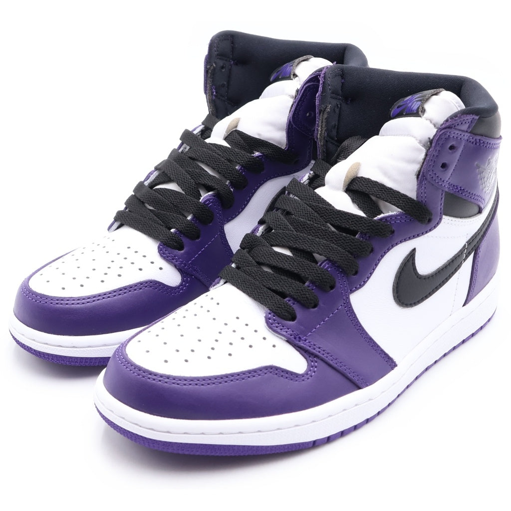 NIKE(ナイキ) AIR JORDAN 1 RETRO HIGH OG COURT PURPLE 555088-500 エアジョーダン1 レトロ コートパープル ハイカットスニーカー ホワイト/パープル US9/27cm
