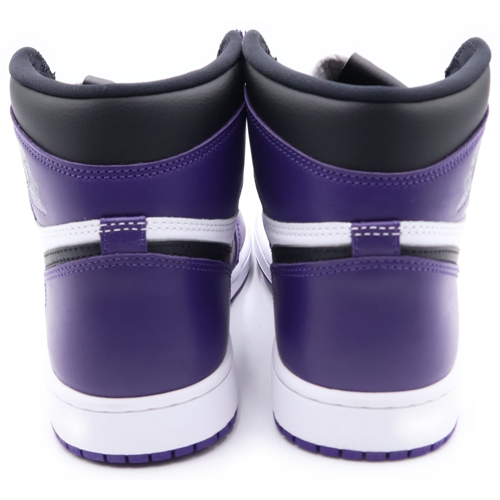 NIKE(ナイキ) AIR JORDAN 1 RETRO HIGH OG COURT PURPLE 555088-500 エアジョーダン1 レトロ コートパープル ハイカットスニーカー ホワイト/パープル US9/27cm