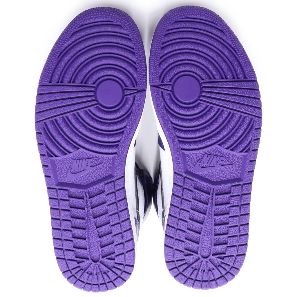 NIKE(ナイキ) AIR JORDAN 1 RETRO HIGH OG COURT PURPLE 555088-500 エアジョーダン1 レトロ コートパープル ハイカットスニーカー ホワイト/パープル US9/27cm