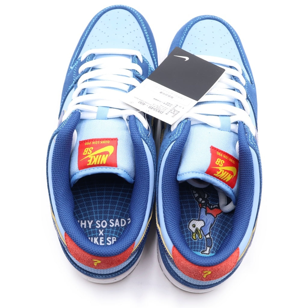 NIKE(ナイキ) ×Why So Sad DUNK LOW COASTAL BLUE DX5549-400 ワイ ソー サッド ダンク ローカットスニーカー ブルー US9/27cm
